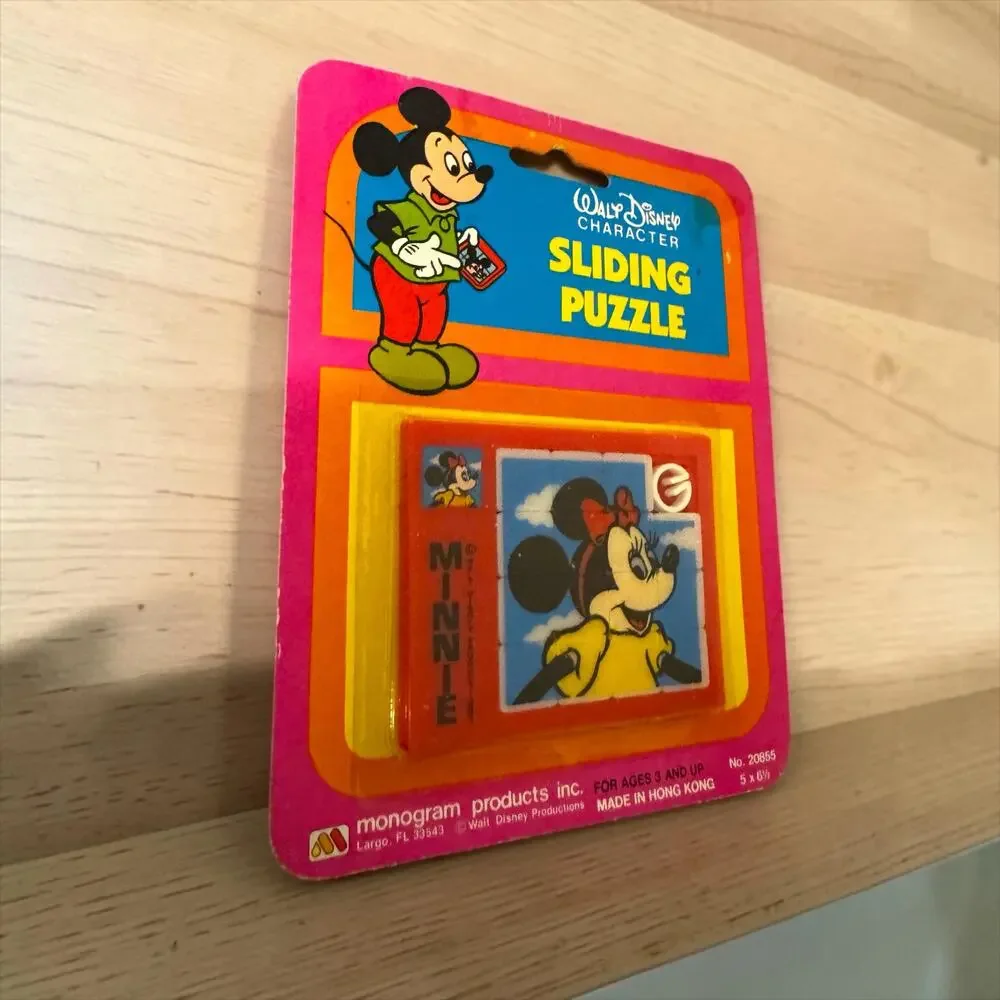 Vintage Disney Minnie Mouse Sliding Puzzle Sealed Monogram Products